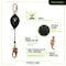 Frontline RPW Self-Retracting Lifeline, 11 ft Length, Swivel Snap Hook, 1 Leg(s), 310 lbs Weight Capacity RPW11 - alternate 4